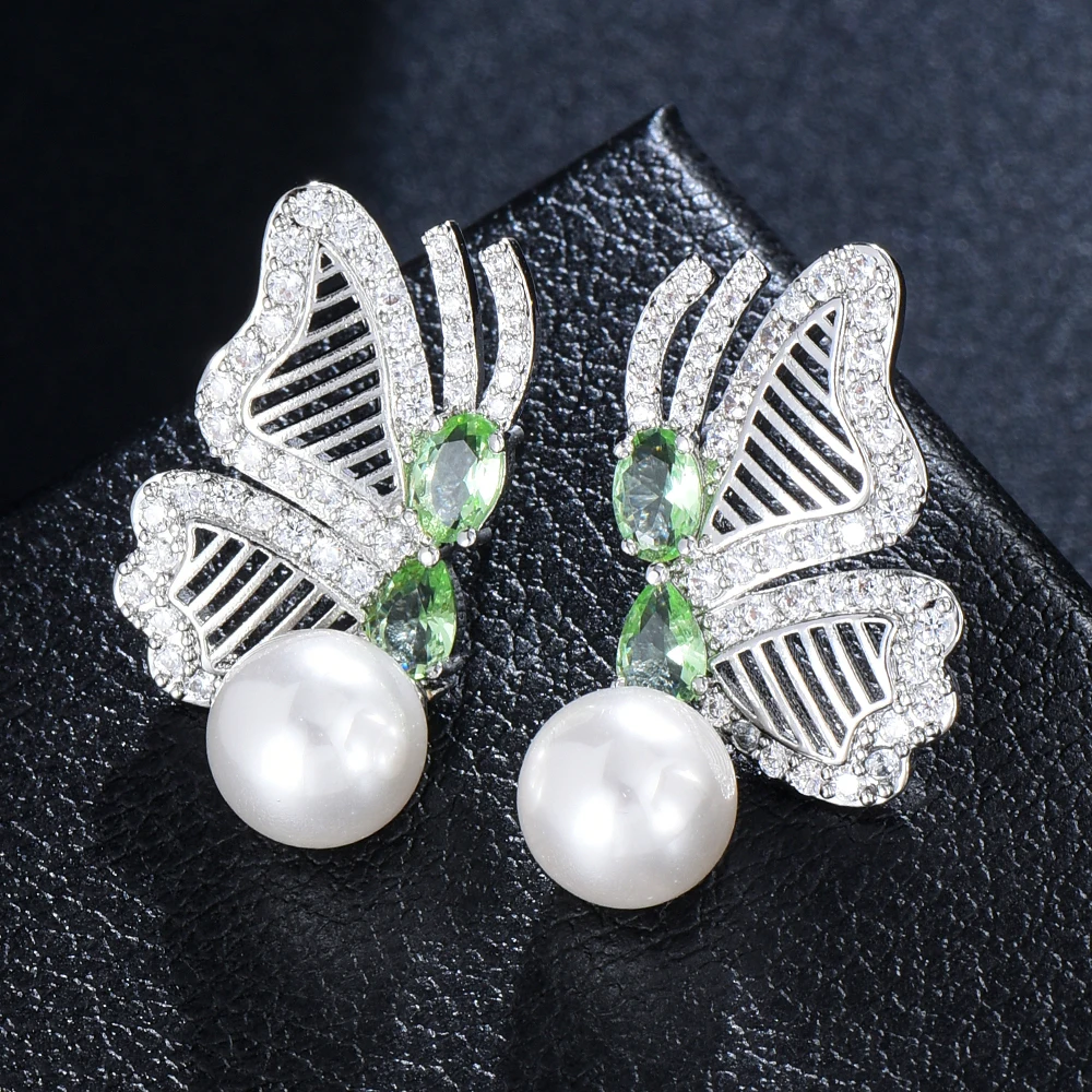 

Kellybola New Trendy Butterfly Earrings for Women Girl Daily Bridal Wedding Party Jewelry Romantic Present Gift High Quality