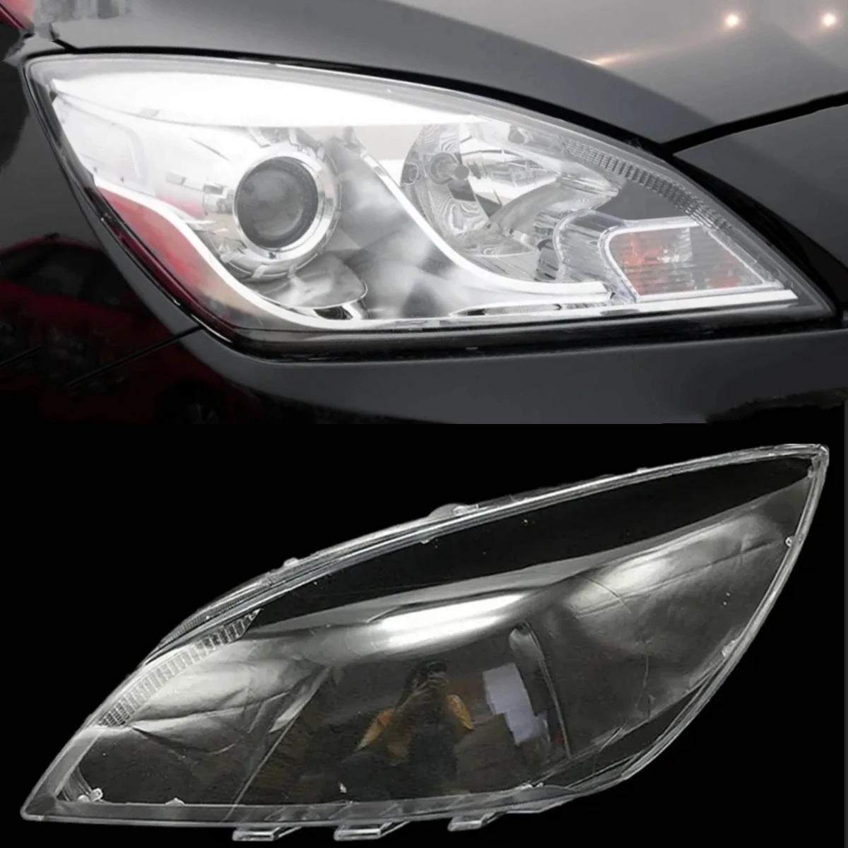 

For Changan Alsvin V5 Headlight Cover Transparent Lampshade Lamp Case Headlamp Shell Plexiglass Replace Original Lens 2012