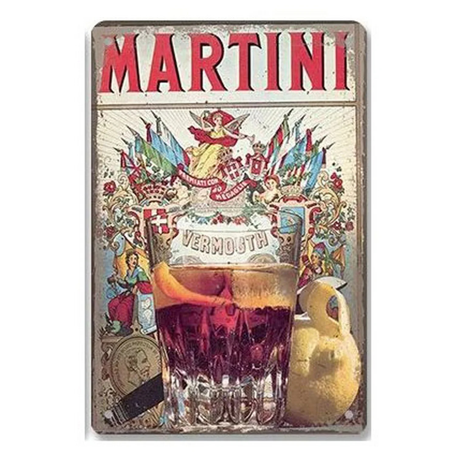 Targa In Metallo Birra Nera - Poster Decorativo Da Parete 20x30 Cm Con Fori Per Appendere - Idea Regalo Per Pub, Garage E Casa