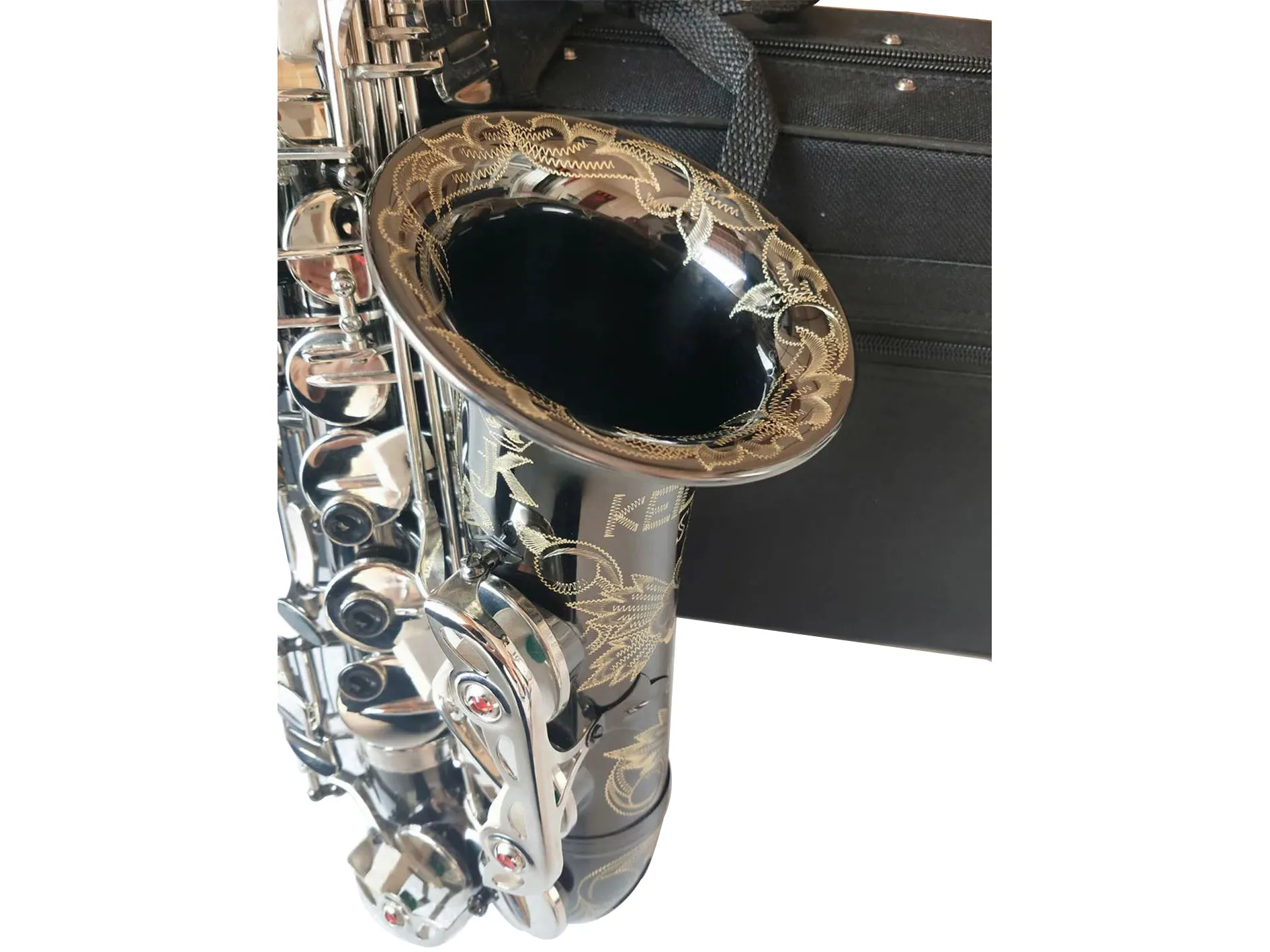 

2023 Alto sax Germany JK SX90R Keilwerth Saxophone Black Nickel Silver Alloy Alto Sax Brass Musical Instrument Mouthpiece Copy F