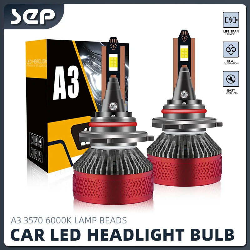 

A3 Car Led Headlight Led H4 LDE H11 H7Car Bulb Accessories High Beam Low Beam Led Lighting Car Lights Automotive Led Fog Lights