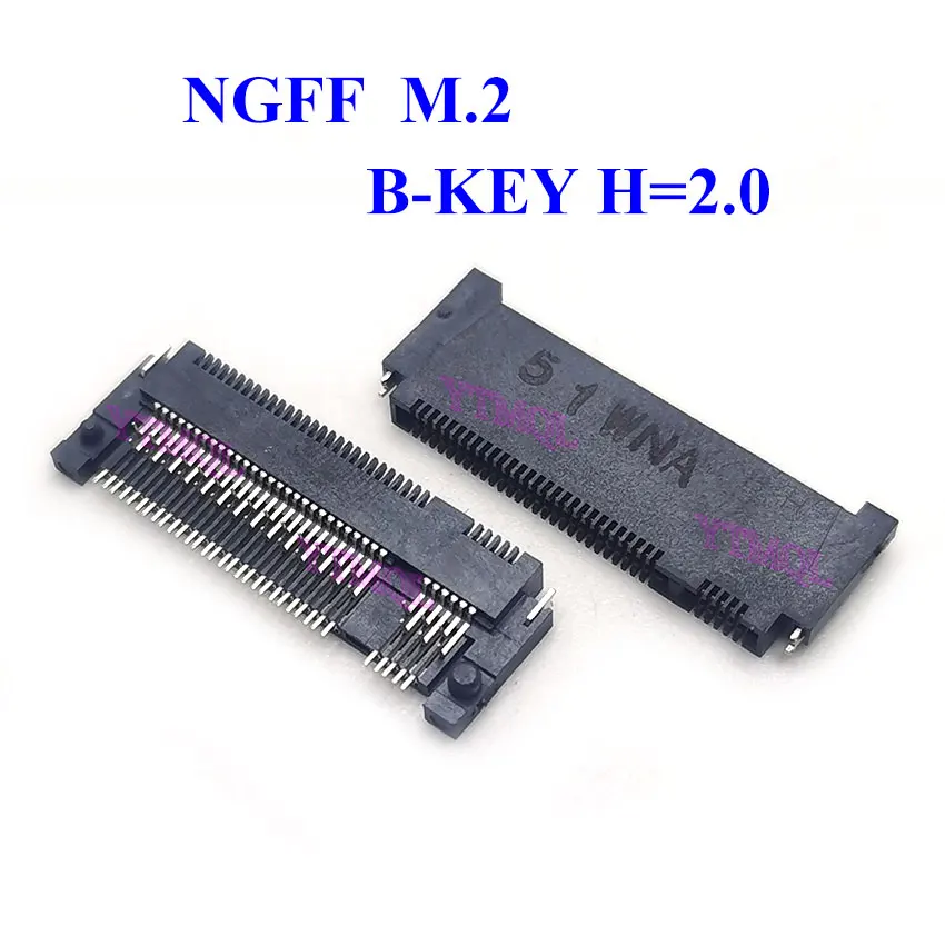 2 10PCS M 2 NGFF 67pin B KEY H 2 0 Interface Socket SSD Socket NGFF 2-10pcs-m-2-ngff-67pin-b-key-h-2-0-interface-socket-ssd-socket-ngff