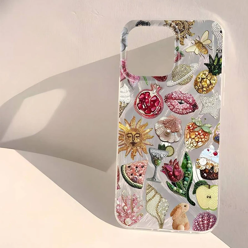 Planet Floral Pattern Phone Case - Elegant and Stylish Design Cover