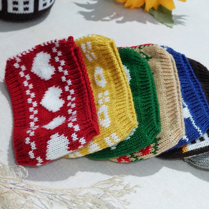 London Pottery Coffee Mug Cozy Sleeve Mug Knit Cover 80% Wool Knit Fabric for 250ml Decoration