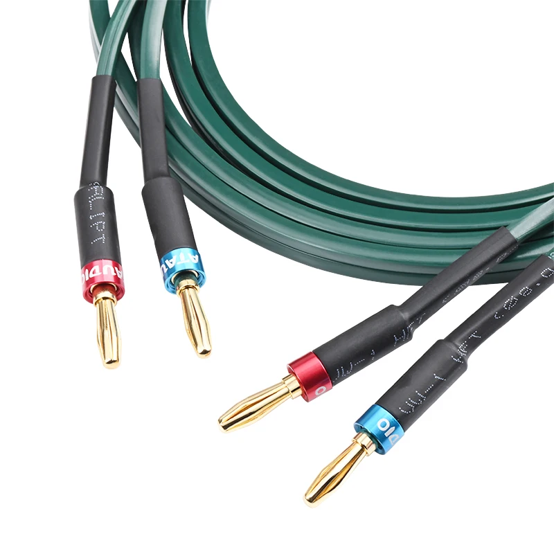 Uma Peça Cabo Alto-falante de Áudio Alta Fidelidade Ataudio Alta Qualidade Fio Alto-falante Cobre Puro com Plugue Banana y - Image 5