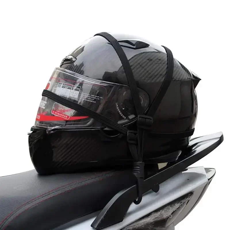 Motorcycle Luggage Strap Motorcycle Luggage Strap Universal Moto Helmet Gears Fixed Elastic Buckle Rope High-Strength Retractable Protective Luggage Net