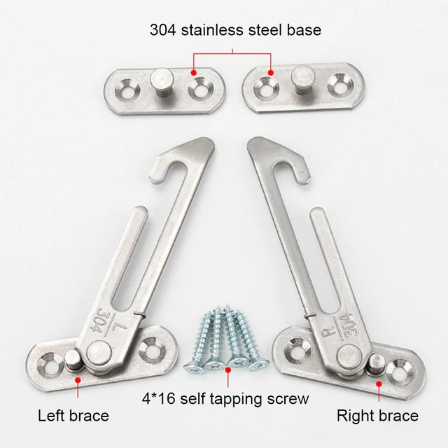 4 pièces butée de position de loquet de limite de fenêtre, porte