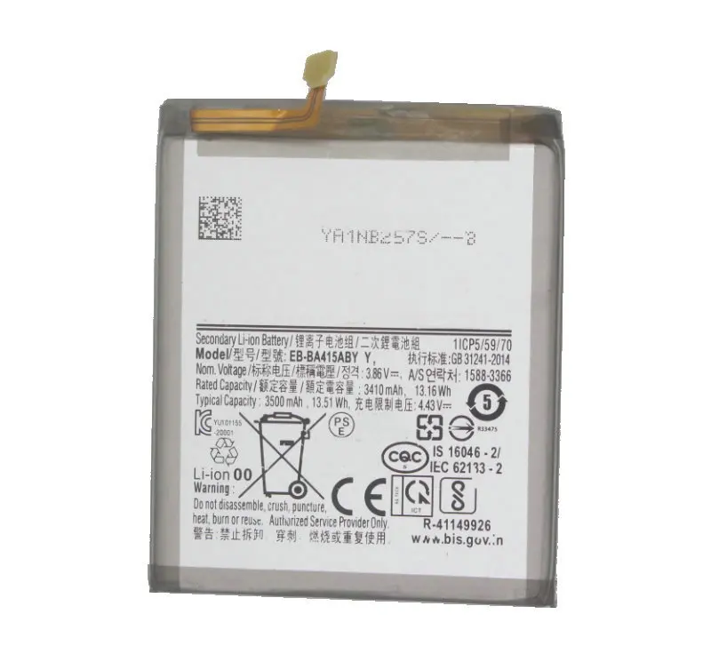1x 3500mAh /13.16Wh EB-BA415ABY Repalcement Battery For Samsung