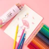 12-48 Color Oily Plastic Color Pencil Water-soluble Children's Painting Stationery Set School Students Art Graffiti Supplies 5