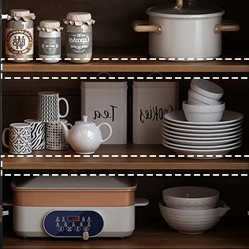 Kitchen Hutch Cabinet Pantry Storage Closet Filing Wood Kitchen Cupboard Space Saving Muebles De Cocina Restaurant Furiture 3