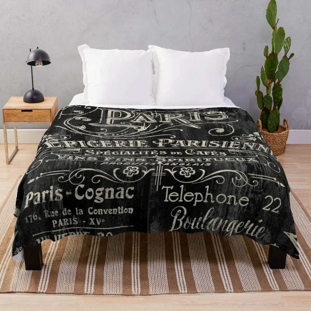 

Paris Bistro Throw Blanket Decoratives Luxury Brand Blankets