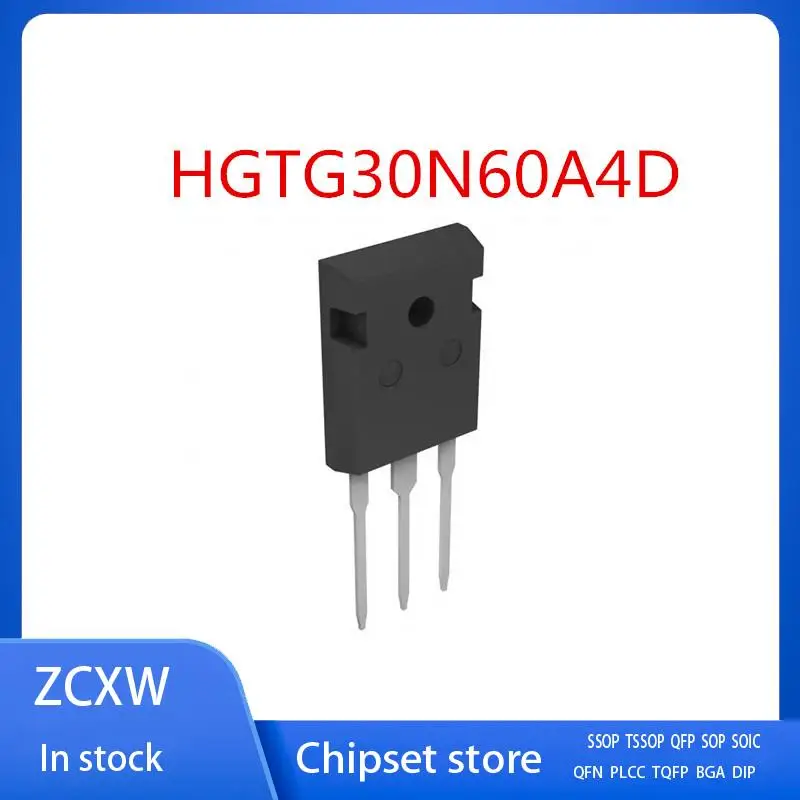 

NEW 10PCS/LOT HGTG30N60A4D HGTG30N60A G30N60A4D 30N60A Fairchild IGBT N-CH SMPS 600V 60A TO-247