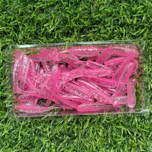 50PCS Micro Soft Fishing Lures 0.35g/35mm T-tail Worm Lure Small Artificial Bait Jig Wobblers Bass Pike Fishing Tackle - Image 13