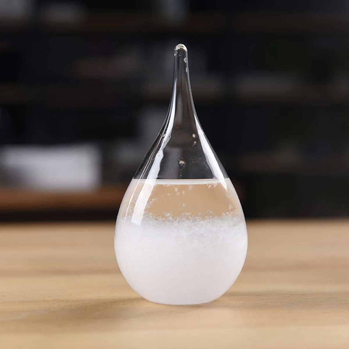 Crystal Transparent Storm Glass Bottle Barometer Bottles Weather Forecast Stylish Desktop Water Drop Weather Station Gift Decor