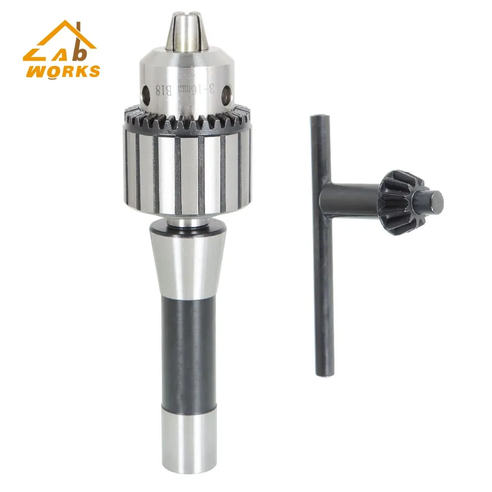 

5/8 In Heavy Duty Drill Chuck With R8 Shank & Chuck Jaw Tightening Key (R8-B18)