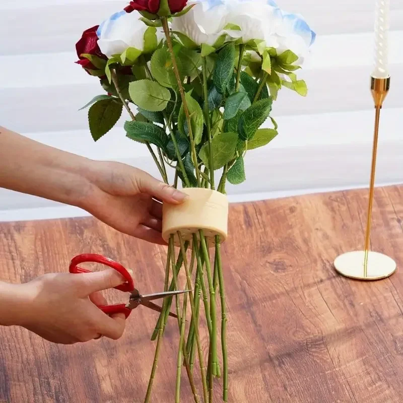 Spiral Flower Stem Stand DIY Vase Spiral Rod Stand Bouquet Flower Art DIY Home Art Decoration