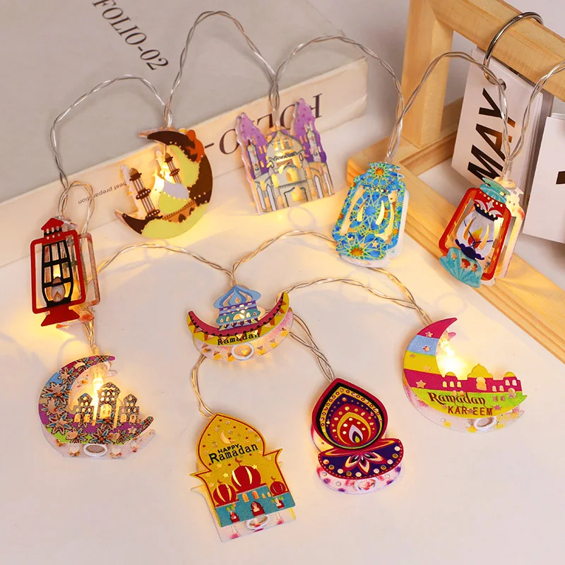 رمضان عيد مبارك LED سلسلة أضواء بطارية تعمل القمر...