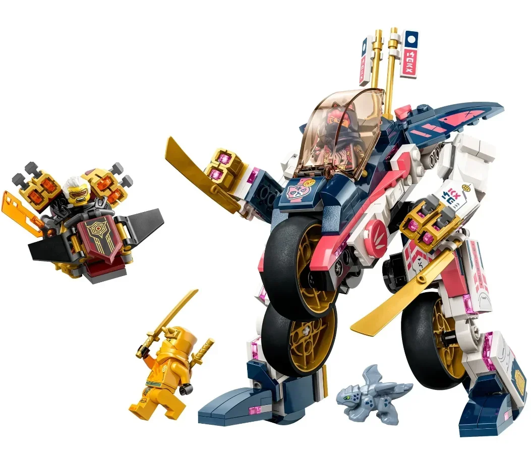 

In stock Compatible 71792 Transforming Mech Bike Racer Model building blocks Children's toys as Christmas birthday gifts