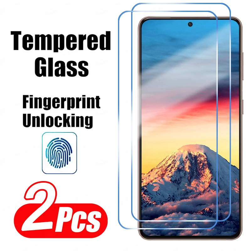 Premium Tempered Glass Screen Protector - 2 Pack for Enhanced Fingerprint Unlocking