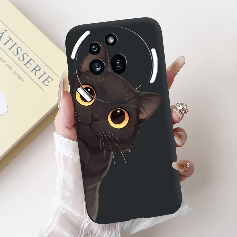 Cute Cartoon Black Silicone Soft Phone Case Bumper