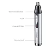 Kemei 4in1 Rechargeable Nose Trimmer Beard Trimmer Men Ear Eyebrow Nose Hair Trimmer for Nose and Ear Hair Removal Clean Machine 6