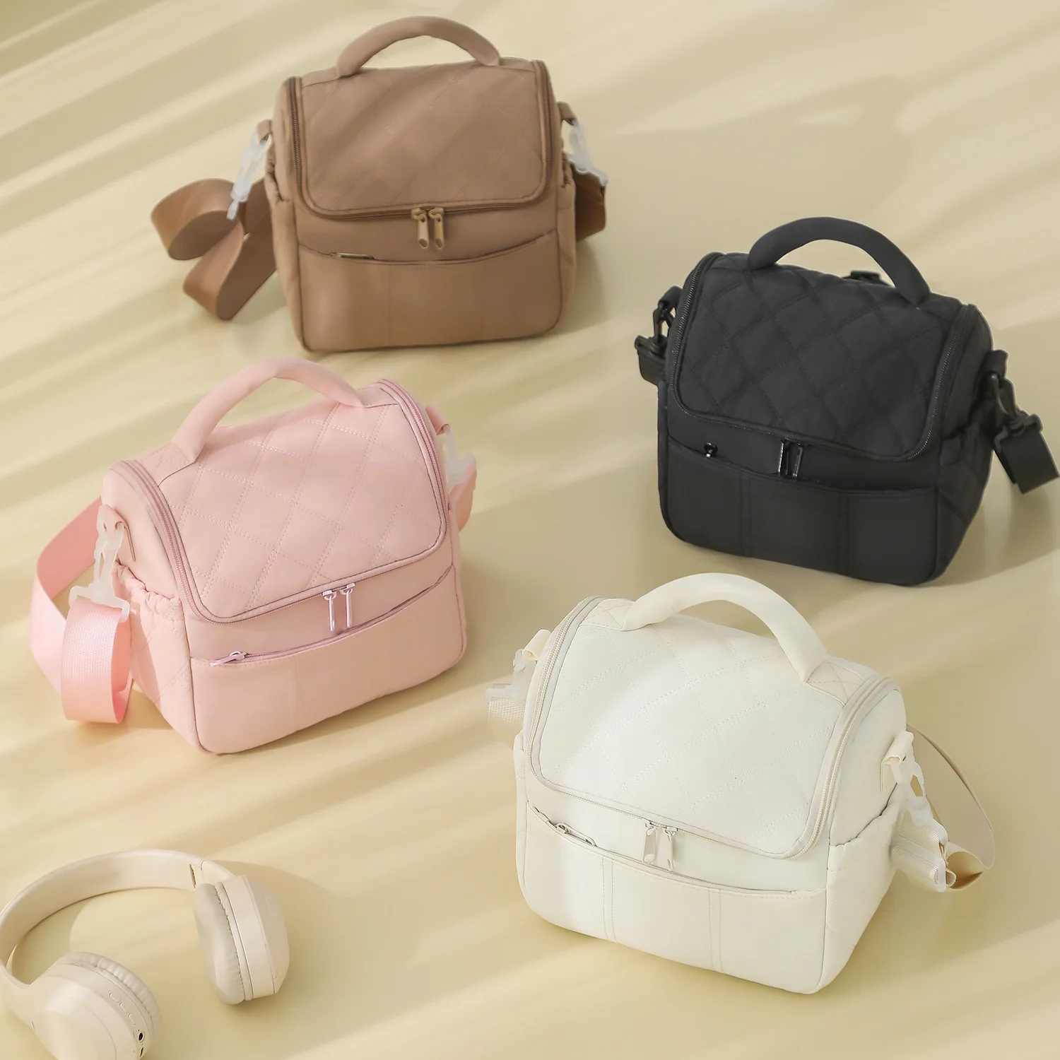 Insulated Waterproof Lunch Bag - Lightweight, Stylish Bento Handbag