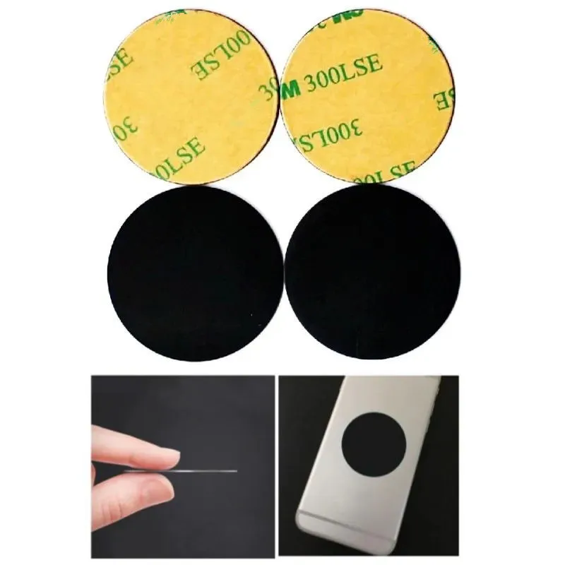 10pcs 블랙 30mm 35mm 40mm 금속 접시 디스크 철 시트 자기 자동차 전화 스탠드 홀더에 대 한 스크래치 방지 자석 전화..