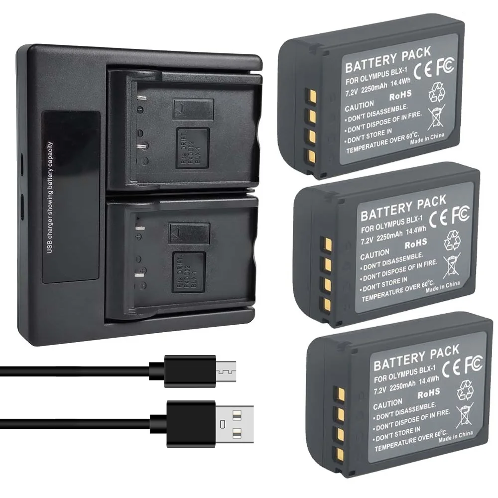 BLX-1 リチウムイオン充電式バッテリー / デュアルバッテリー充電器