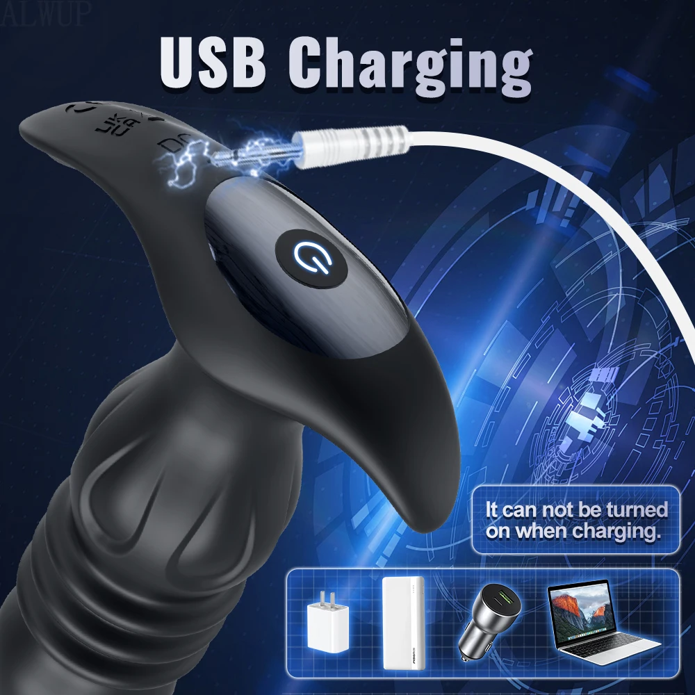 Anal Plug Vibrator Anal Toy Butt Plug Stimulator Masturbation Tools Penetration Vagina Vibrator Men Women 18