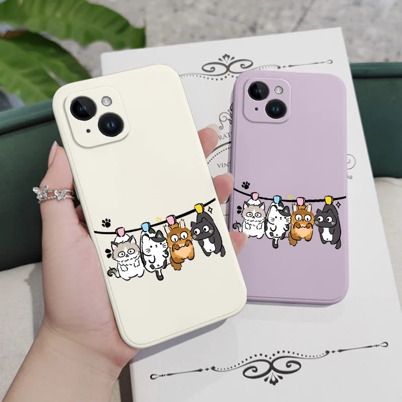 Air Cat Silicone Phone Case - Whimsical Feline Protector