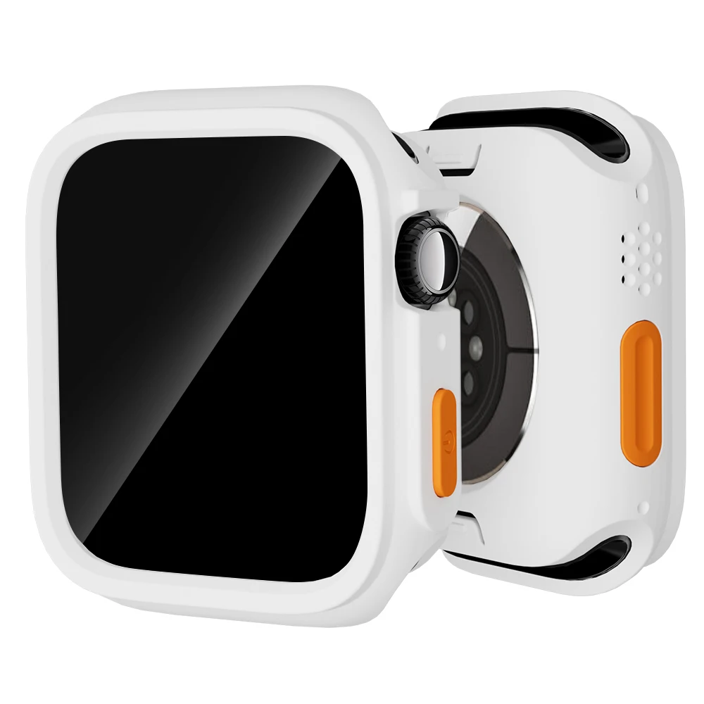 Silicone Case For Apple Watch 40mm/41mm/44mm/45mm Shockproof Protective Cover iWatch Series 3/4/5/6/7/8/9/SE No Screen Protector
