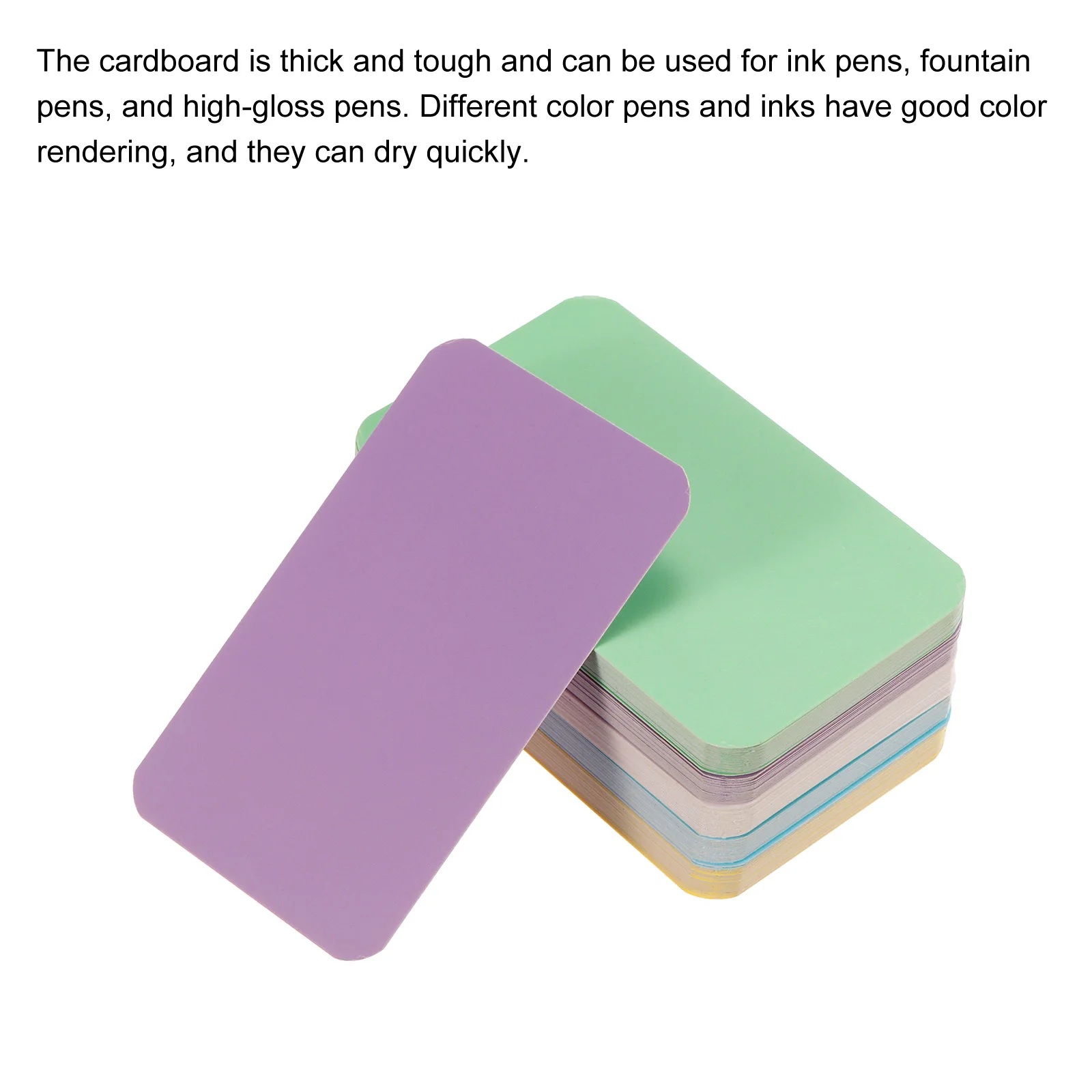 100/200개 3.5x2인치 무지 종이 명함 소형 인덱스 플래시 카드 단어 메시지 노트 카드 미니 종이 태그 DIY 선물 공예용