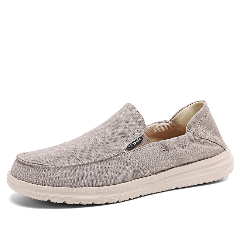 

New Men's Vulcanized Shoes Breathable Canvas Shoes Loafers Men Casual Shoes Lightweight Outdoor Walking Shoes Plus Size Sneakers