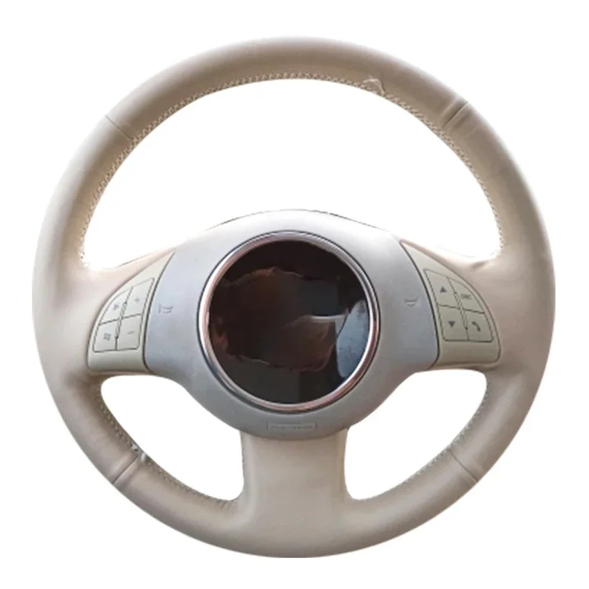 Faux Leather Car Steering Wheel Cover for Fiat 500 2007-2015 500e 2014-500C 2014 -