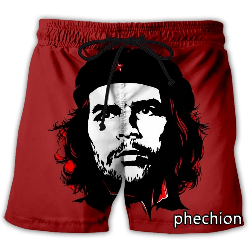 

phechion New Men/Women Che Guevara 3D Printed Casual Shorts Fashion Streetwear Men Loose Sporting Shorts A101