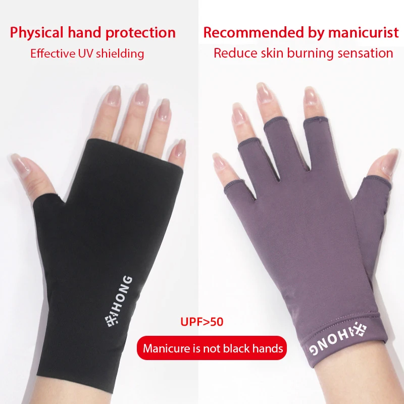 1 Pair Nail Art Glove UV Protection Glove Anti UV Radiation Protection