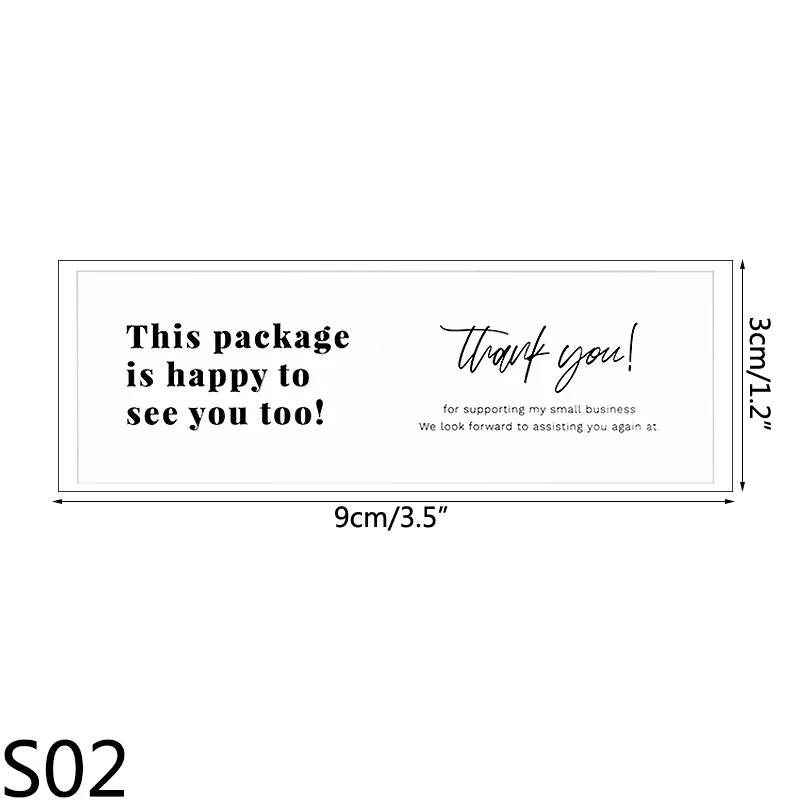 50sheets White Paper Stickers Thank You for Your Purchase Labels Gift Bags Boxes Sealing Sticker Small Business Package Supplies 