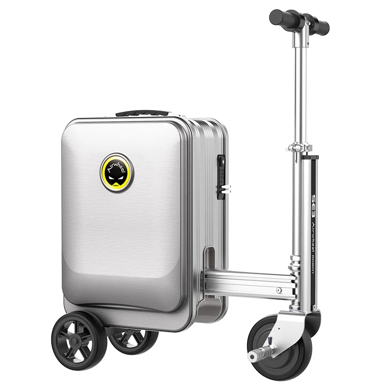 Airwheel SE3S scooter carry on robotic luggage set Aluminium trolley