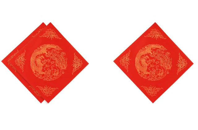 Carta Di Riso Rossa Cinese - Rotolo Per Calligrafia E Decorazioni Festival - Foto 10