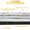 Self-Heating Pet Pads Blanket Puppy Pad Warm Cushion Mat for Cats Dogs Washable Pets with Thermal Body Heat Reflecting Core Pad 3