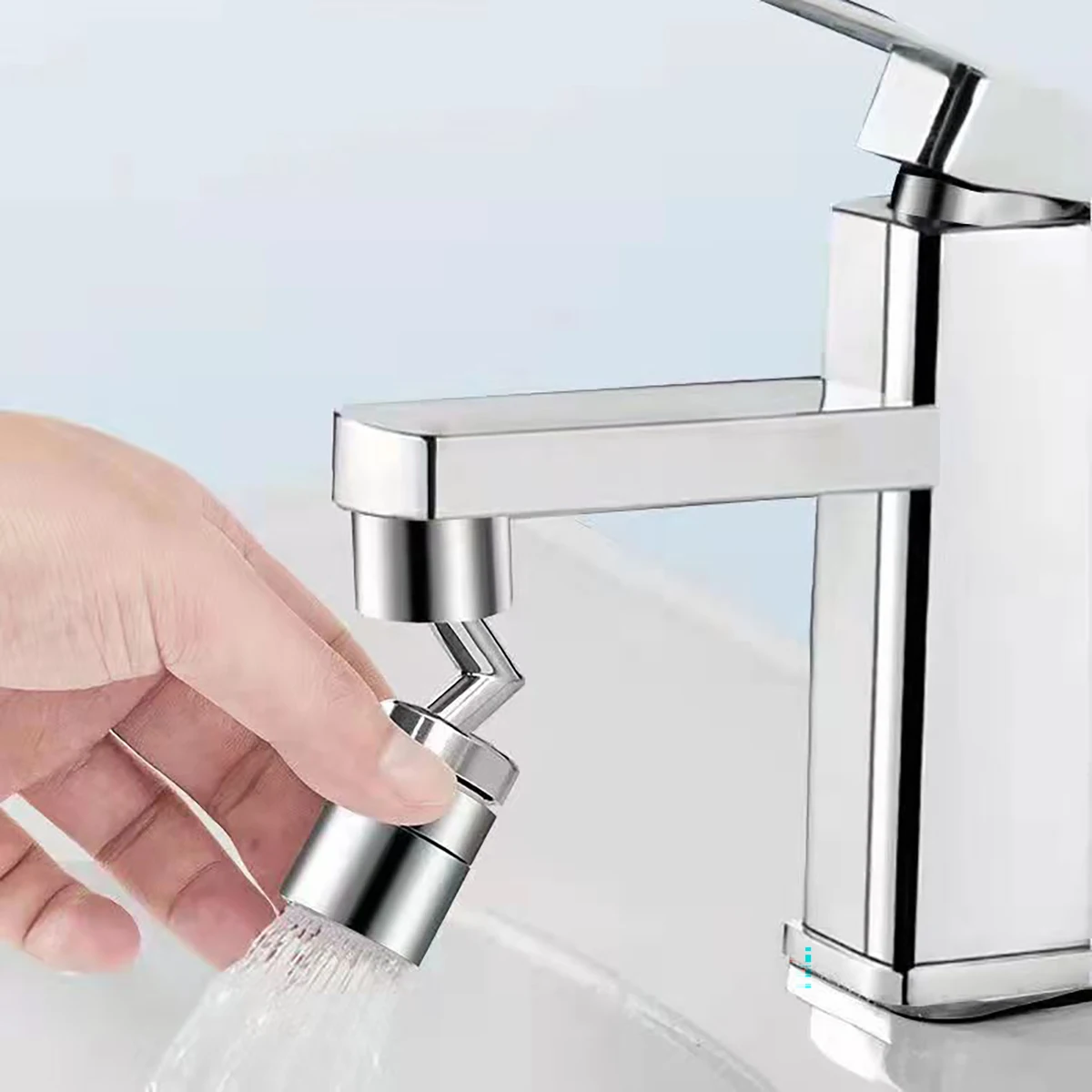 720 Degree Rotating Faucet Bubbler Single Mode Universal Faucet Extender Adapter Kitchen Bathroom Splash Proof Nozzle