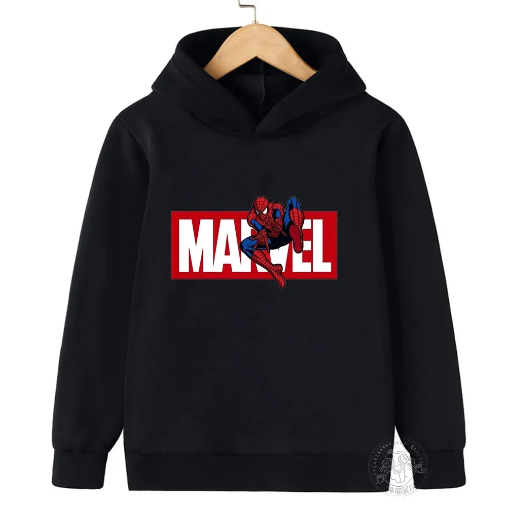 thumbnail image 1 of Sudadera con capucha de SpiderMan para niños, ropa para niñas y niños, ropa de moda para bebés, camisetas deportivas cálidas de otoño, regalo para la vuelta al cole, 1 of 5