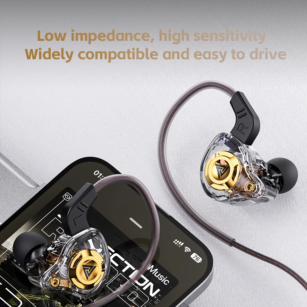 Wired HiFi Earphone Bass Stereo Headset Music Earbuds