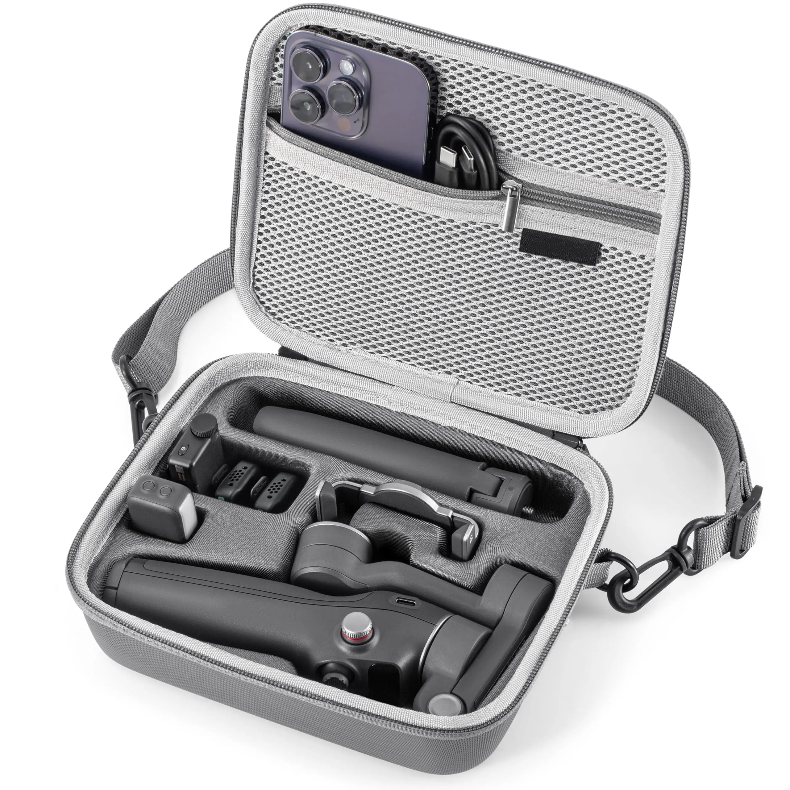 Compact PU Shoulder Bag for Gimbal Stabilizer Accessories
