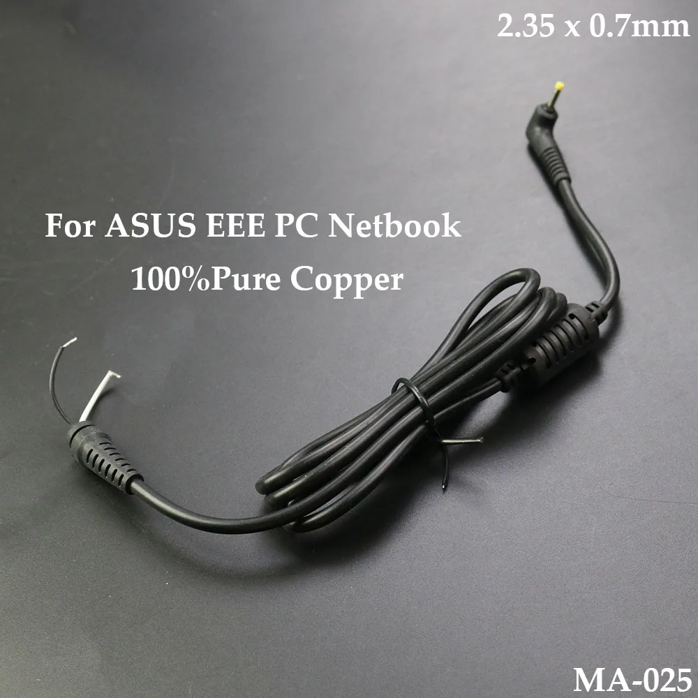 1Pc 1.2M Per Asus Eee Pc Netbook Adattatore Dc 2.35X0.7 2.35 0.7*2.35Mm Connettore Di Alimentazione Con Cavo Cavo 0.7Mm Mm