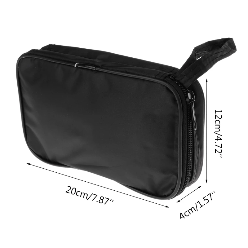 

652F Прочная черная холщовая сумка для мультиметра, водонепроницаемая противоударная мягкая сумка для чехла 20x12x