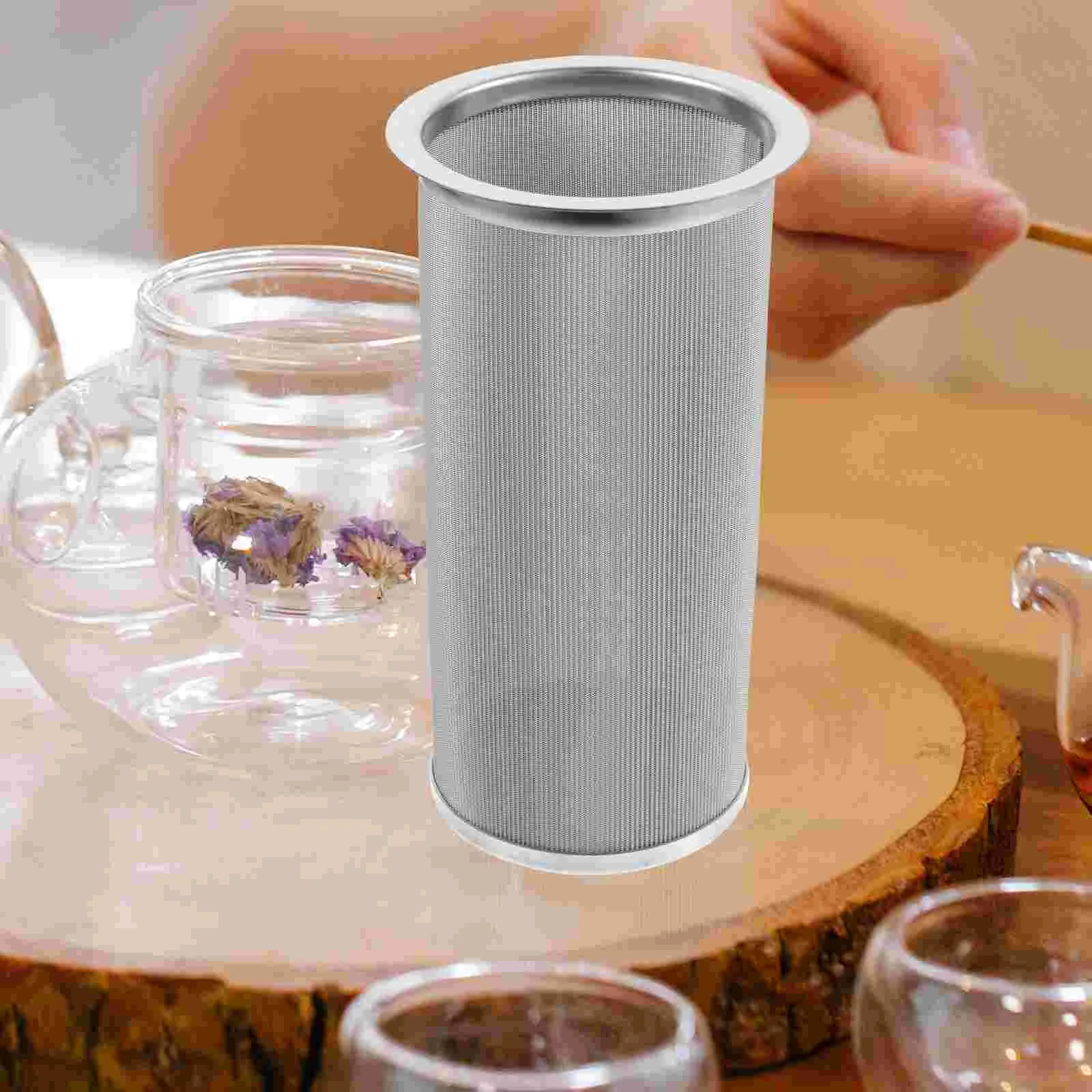 Stainless Filter Mesh Metal Strainer Tea Teapot with Handle