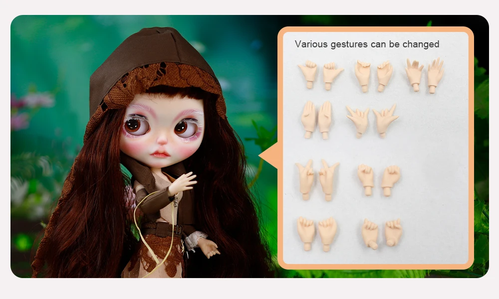 Esther - Premium Custom Neo Blythe Doll with Ginger Hair, White Skin & Matte Cute Face 4
