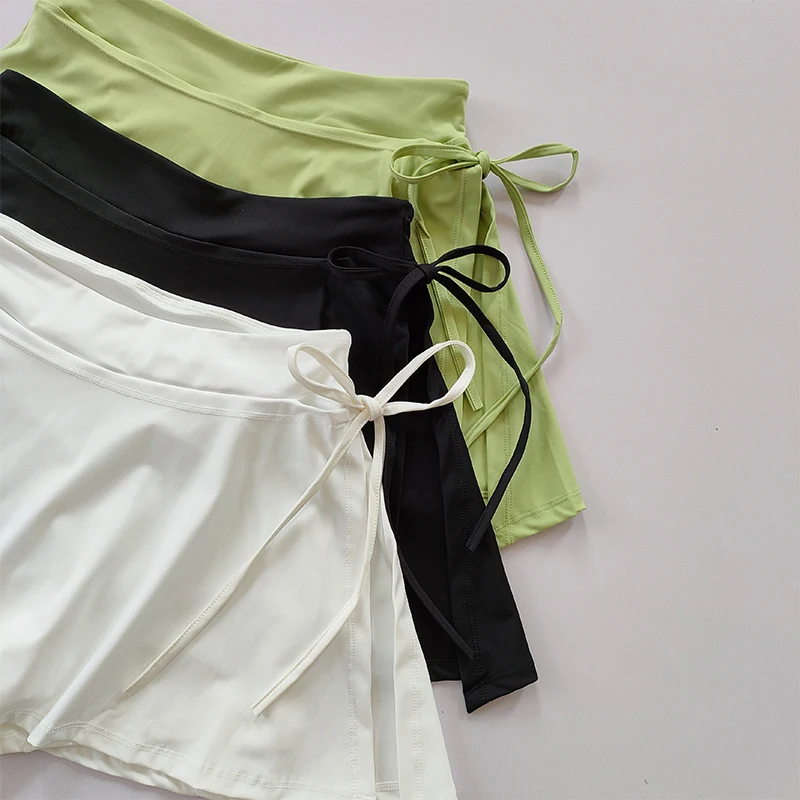 Sports Yoga Skirt Badminton Tennis Skirt Pants Half-body Quick Drying Pocket Skirt Side Split Strap Skirt Pants For Outwear Best Sellers In Women's Clothing