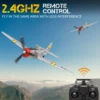P47 Thunderbolt RC Airplane  2.4G 4CH 6 Axis 400mm Wingspan RC Aircraft One Key Aerobatic RTF Glider Plane Toys Gifts 2